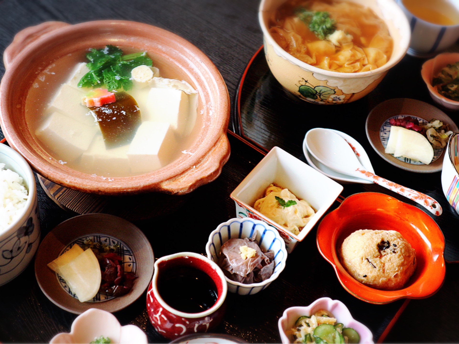 Rich variations of Tofu cuisine