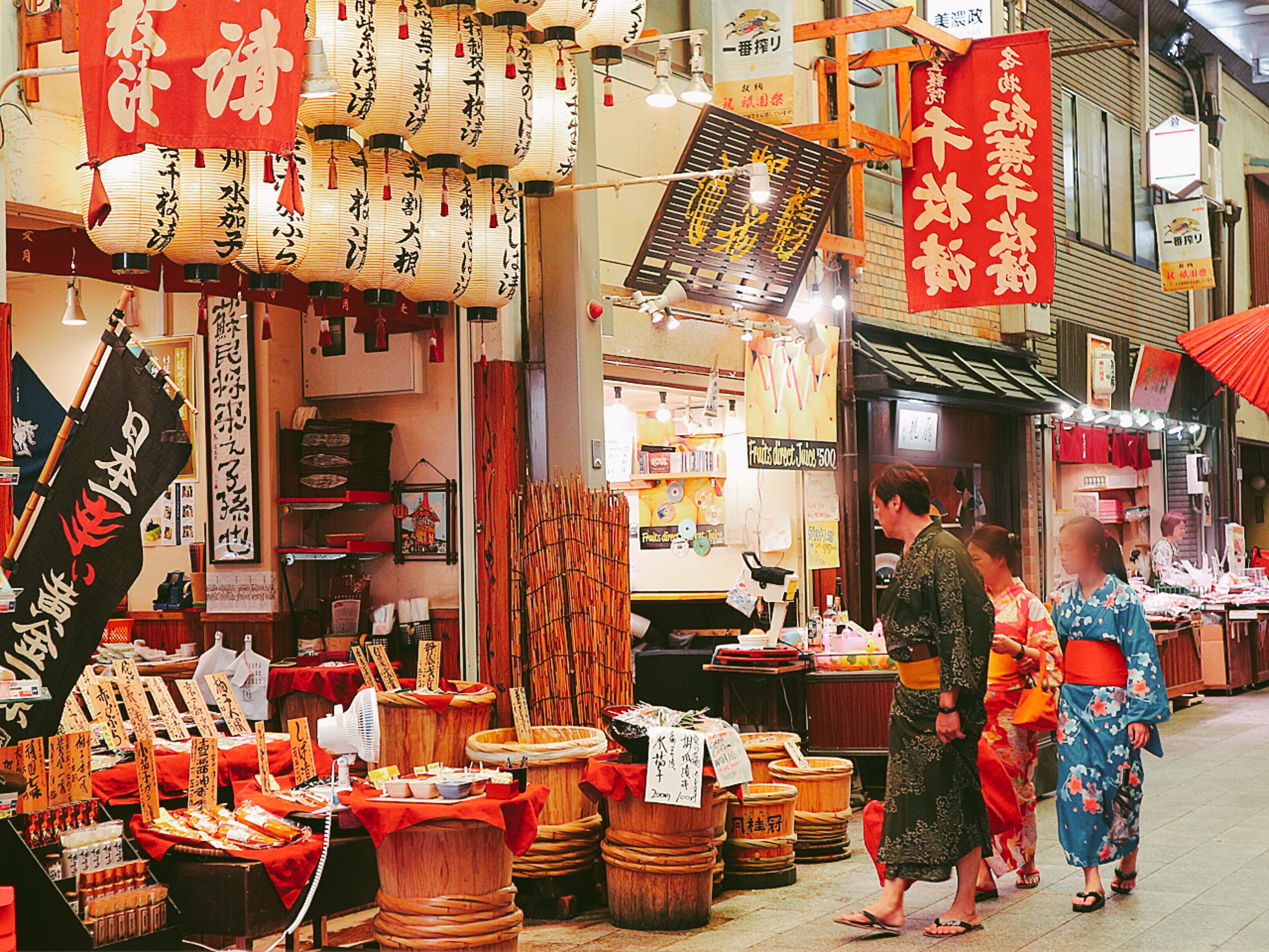 A well known pickled Kyoto vegetable store in Nishiki market