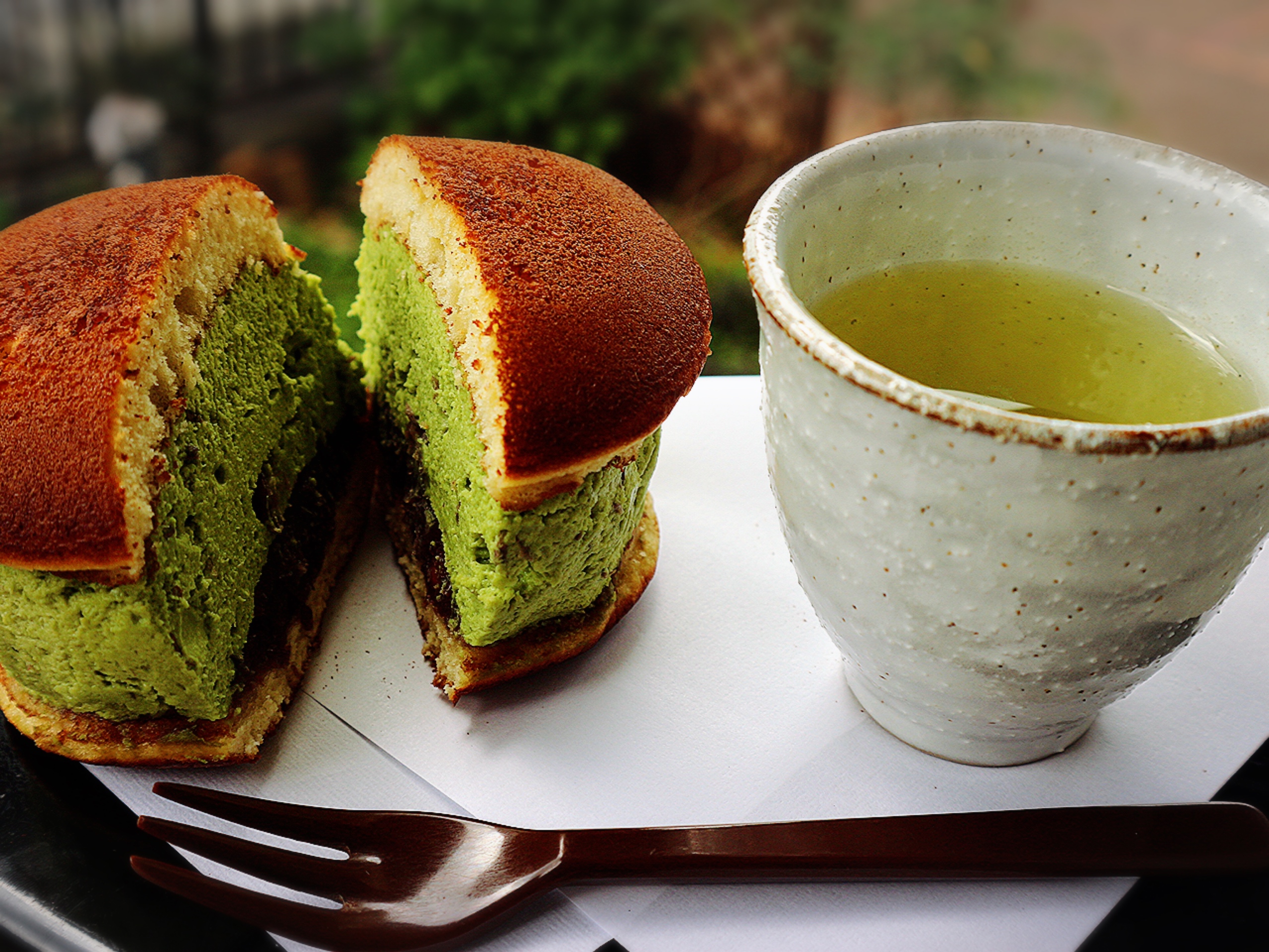 Matcha sweets characterstic of Kyoto 