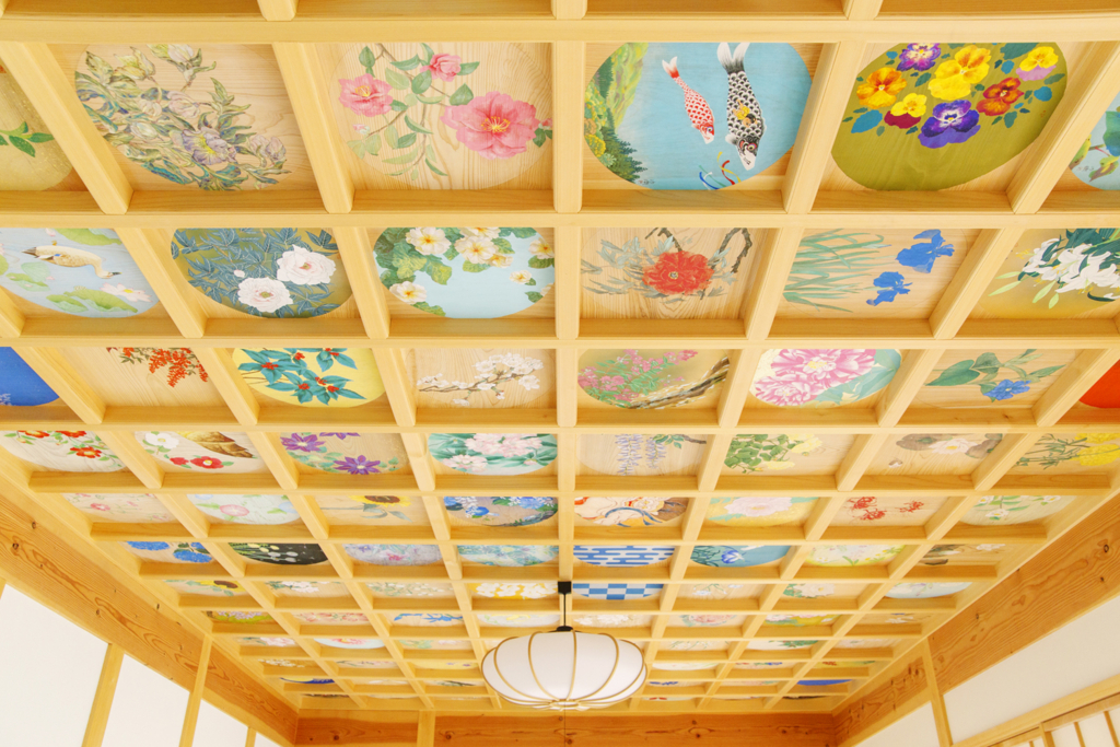 A gorgeous ceiling paintings when you look above