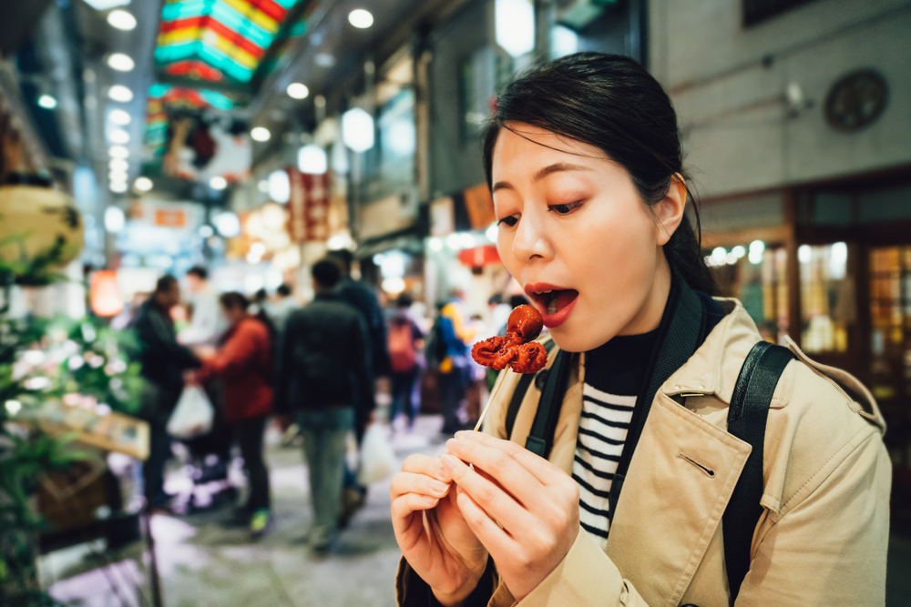 The best part of travelling: tasting all kinds of food!